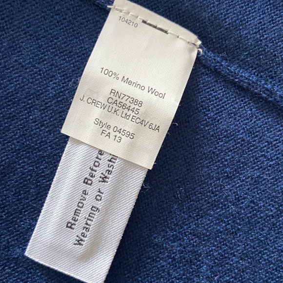 🆕 Madewell First Draft Colour Block Wool Sweater - Picture 9 of 9